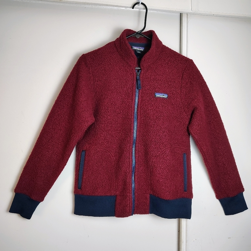 Patagonia women's Woolyester fleece full-zip jacket oxide red, size S. - Picture 2 of 15